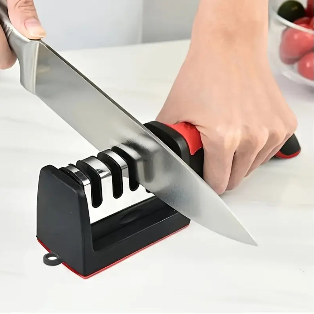Household Multi-functional Three-section Sharpening Stone Fast Ceramic Sharpening Tool