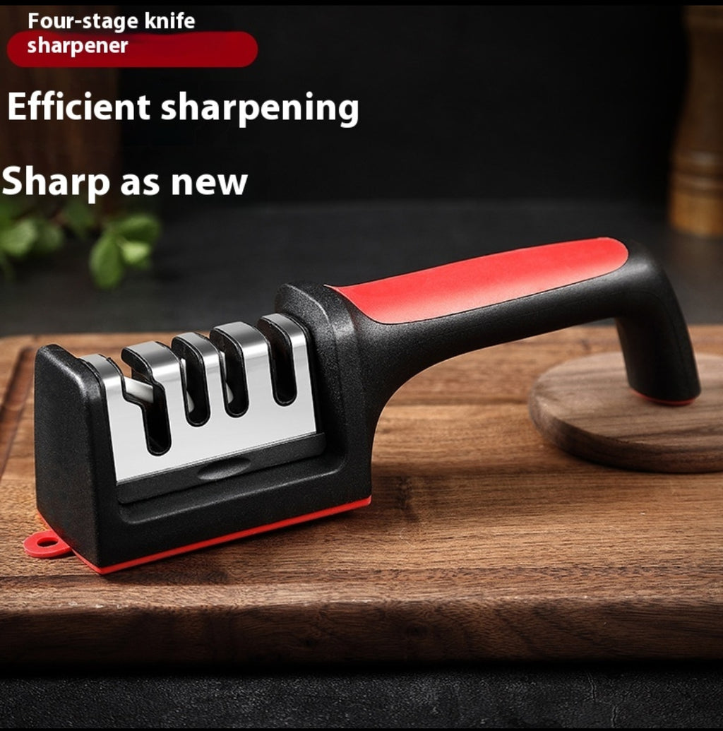 Household Multi-functional Three-section Sharpening Stone Fast Ceramic Sharpening Tool
