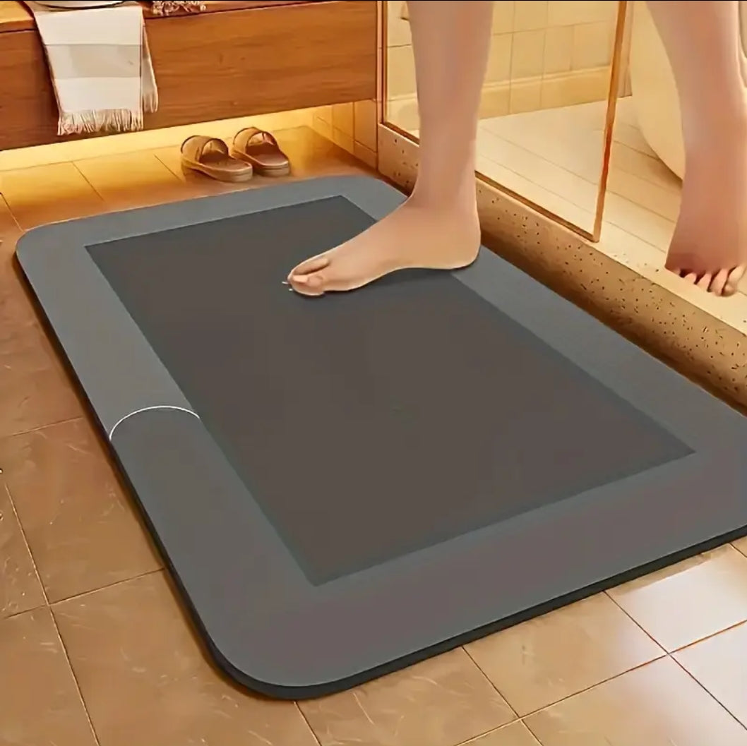 Bathroom Absorbent Floor Mat Stain-resistant Crystal Velvet Carpet