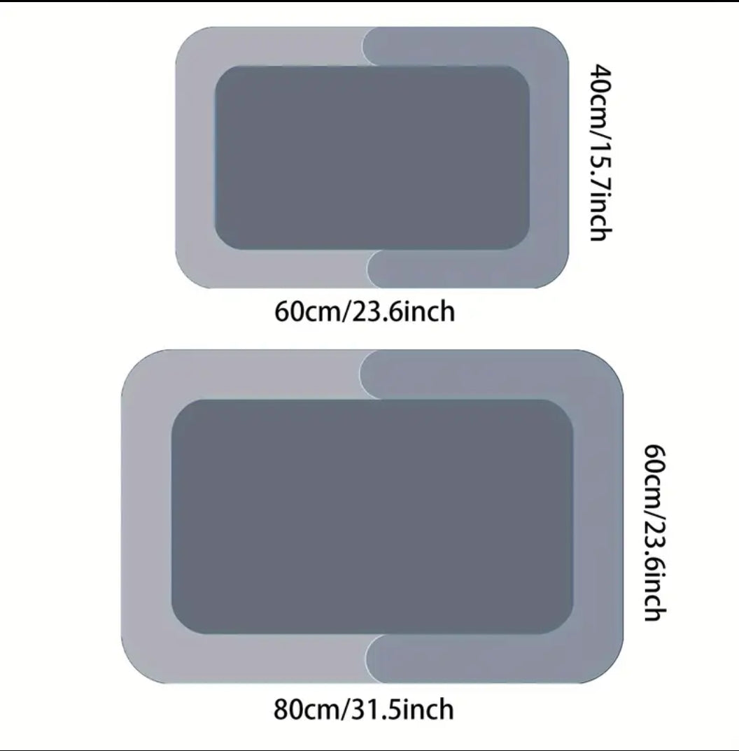 Bathroom Absorbent Floor Mat Stain-resistant Crystal Velvet Carpet