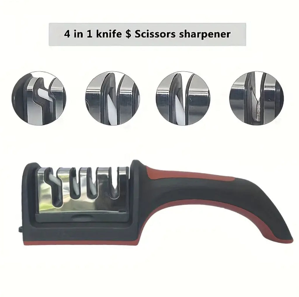 Household Multi-functional Three-section Sharpening Stone Fast Ceramic Sharpening Tool