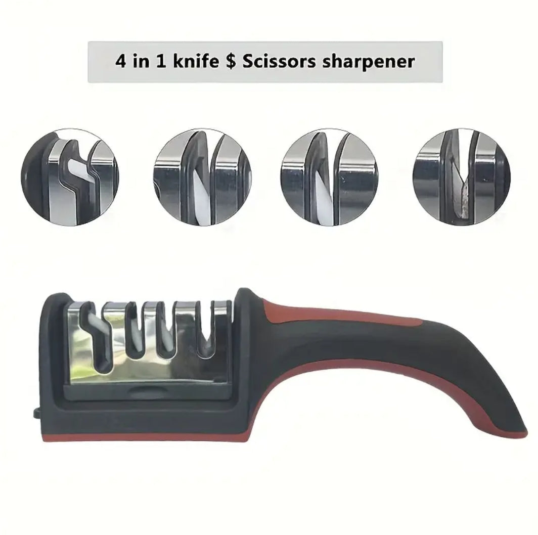 Household Multi-functional Three-section Sharpening Stone Fast Ceramic Sharpening Tool