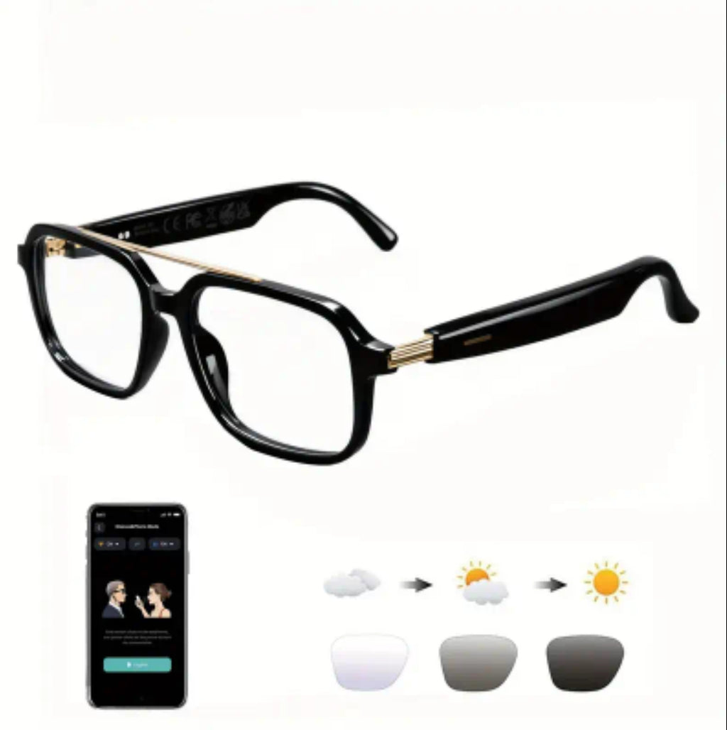 Ai Translation Smart Glasses Photochromic Bluetooth Wireless