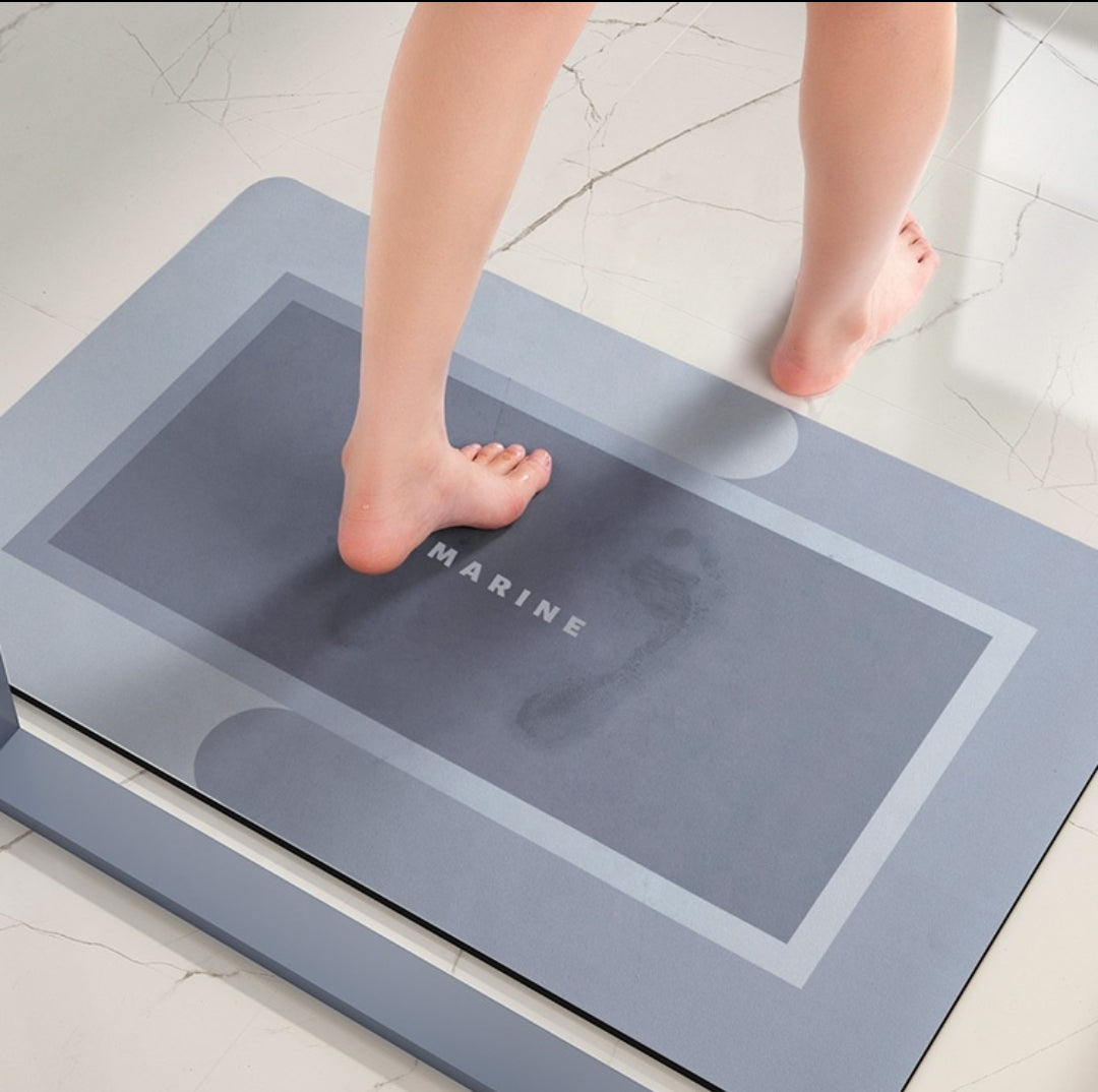 Bathroom Absorbent Floor Mat Stain-resistant Crystal Velvet Carpet